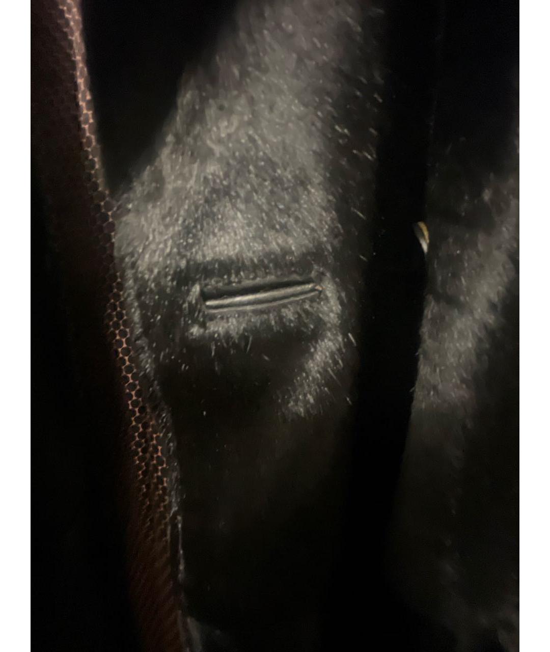 PAUL SMITH Черный меховой тренч/плащ, фото 5