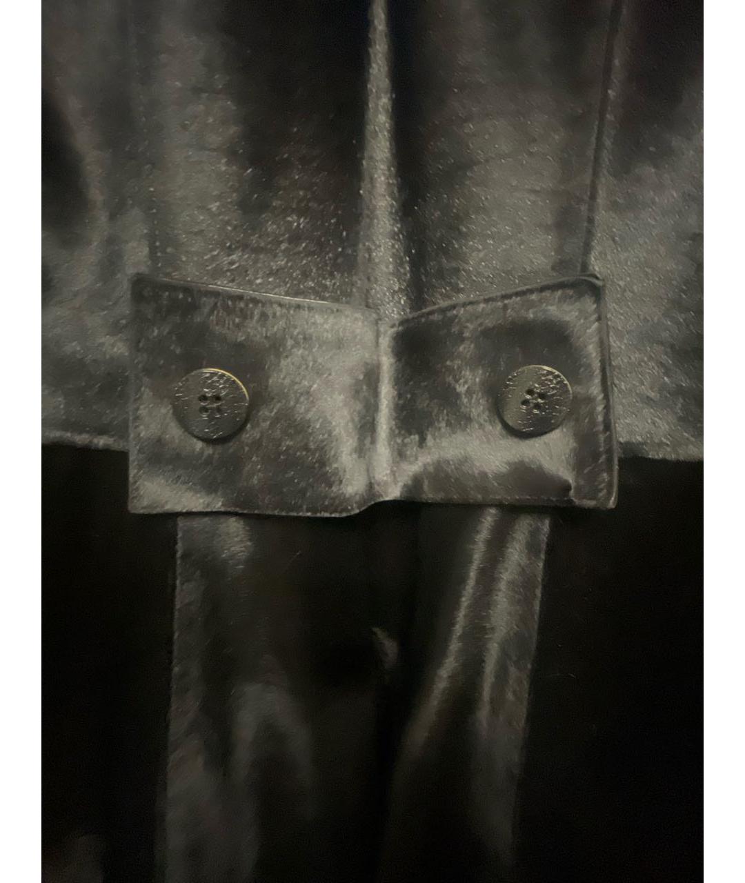 PAUL SMITH Черный меховой тренч/плащ, фото 7