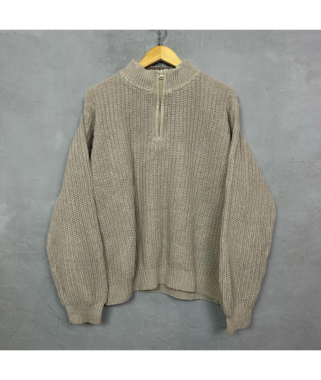 WOOLRICH Бежевый хлопковый джемпер / свитер, фото 9