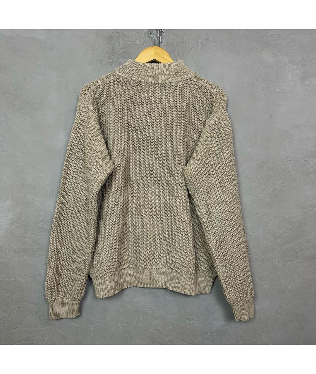 WOOLRICH Бежевый хлопковый джемпер / свитер, фото 5