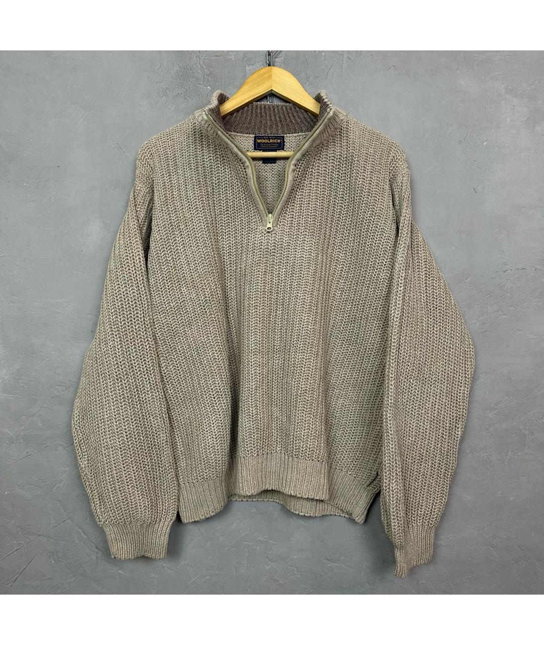 WOOLRICH Бежевый хлопковый джемпер / свитер, фото 2