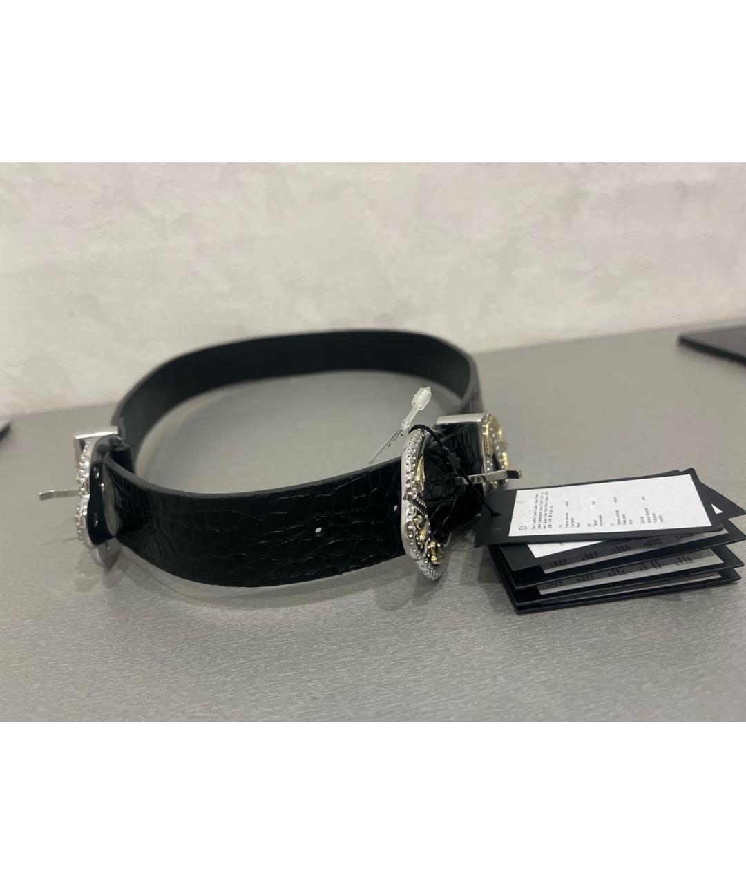 MAJE Черный кожаный ремень, фото 2