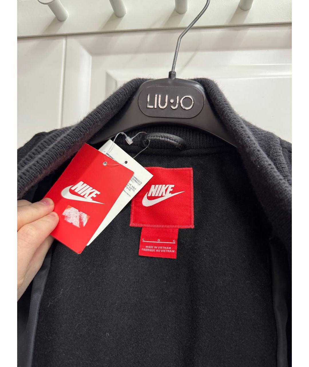 NIKE Черная шерстяная куртка, фото 3