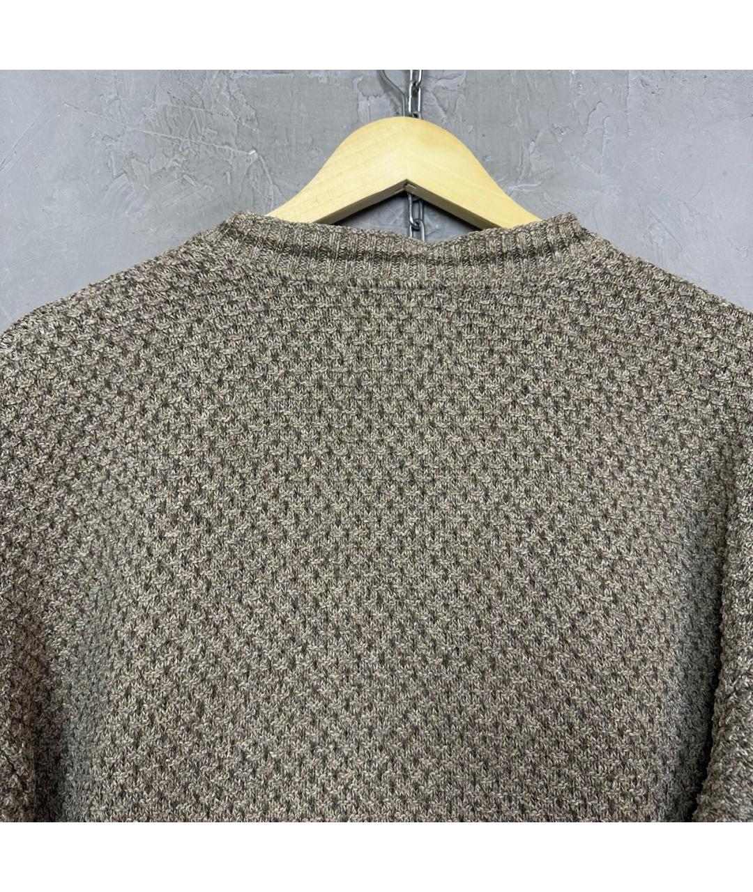 WOOLRICH Бежевый хлопковый джемпер / свитер, фото 4