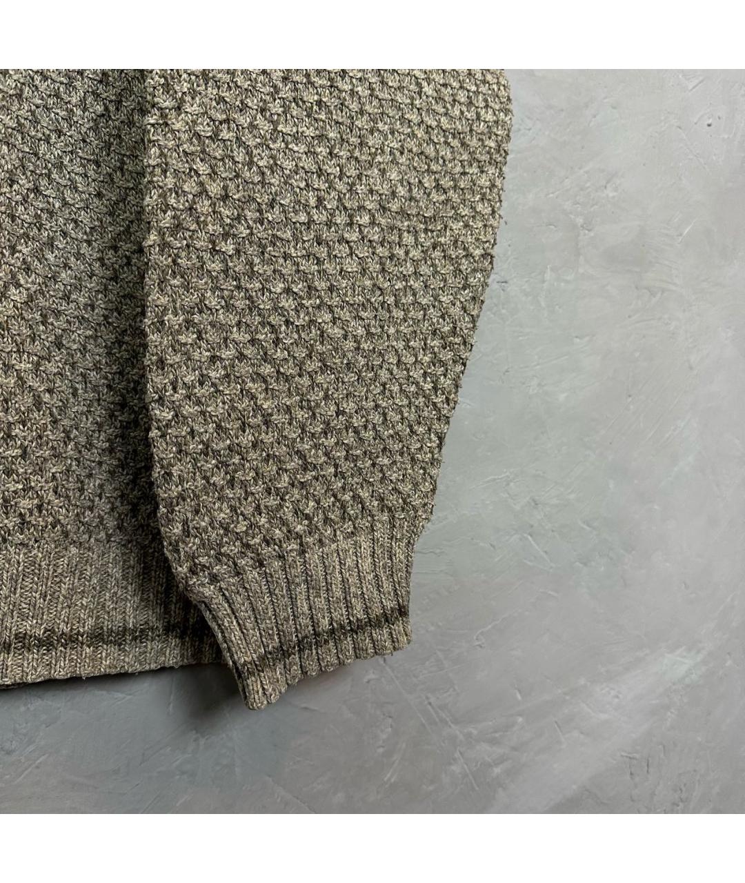 WOOLRICH Бежевый хлопковый джемпер / свитер, фото 5