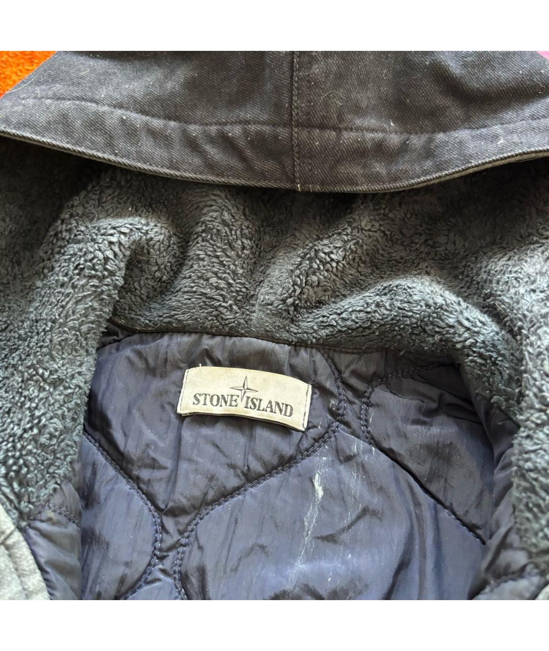 STONE ISLAND Темно-синяя хлопковая куртка, фото 5