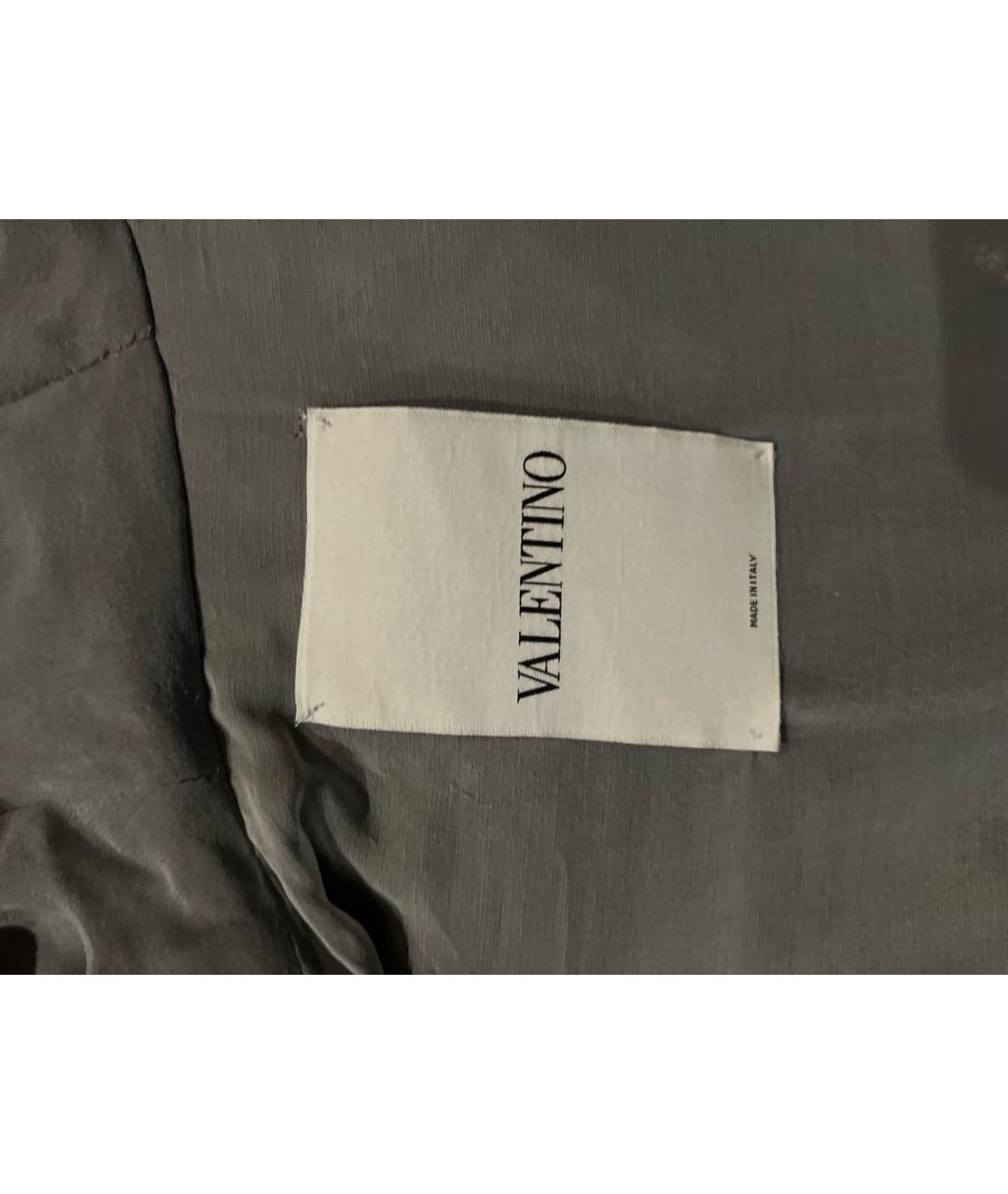 VALENTINO Серая меховая шуба, фото 3