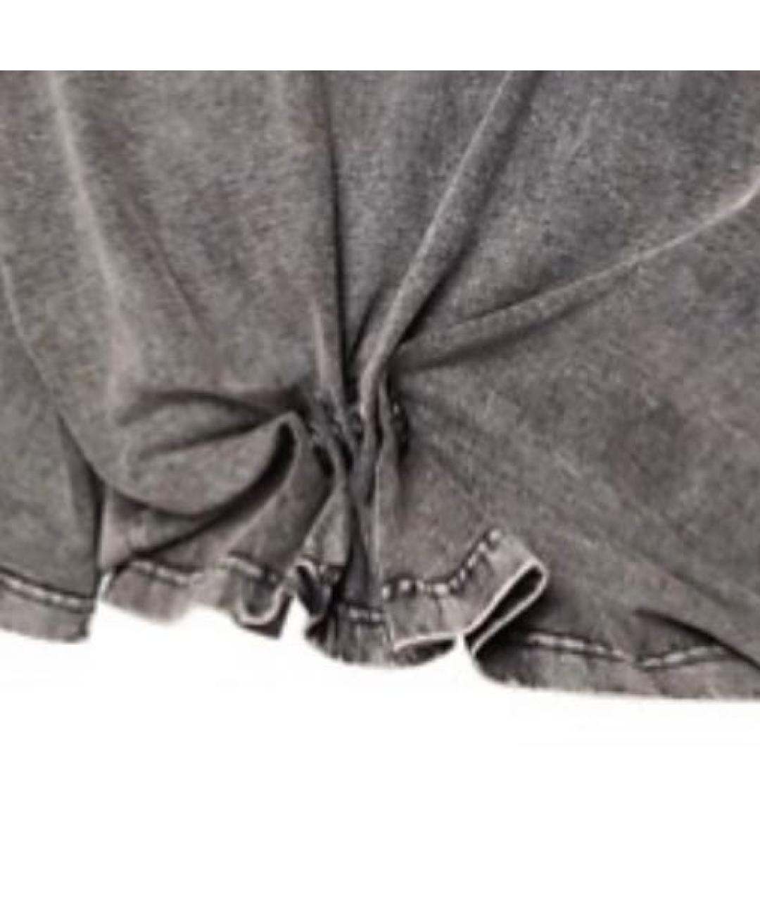 LOUIS VUITTON Серая хлопковая футболка, фото 3