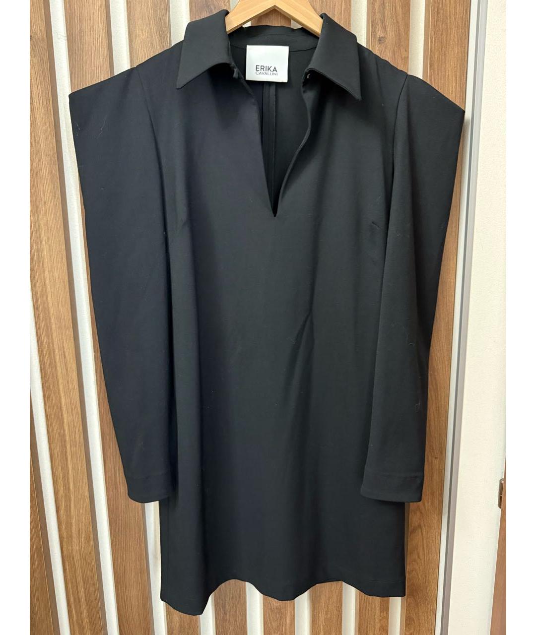 ERIKA CAVALLINI Антрацитовая шерстяная куртка, фото 4