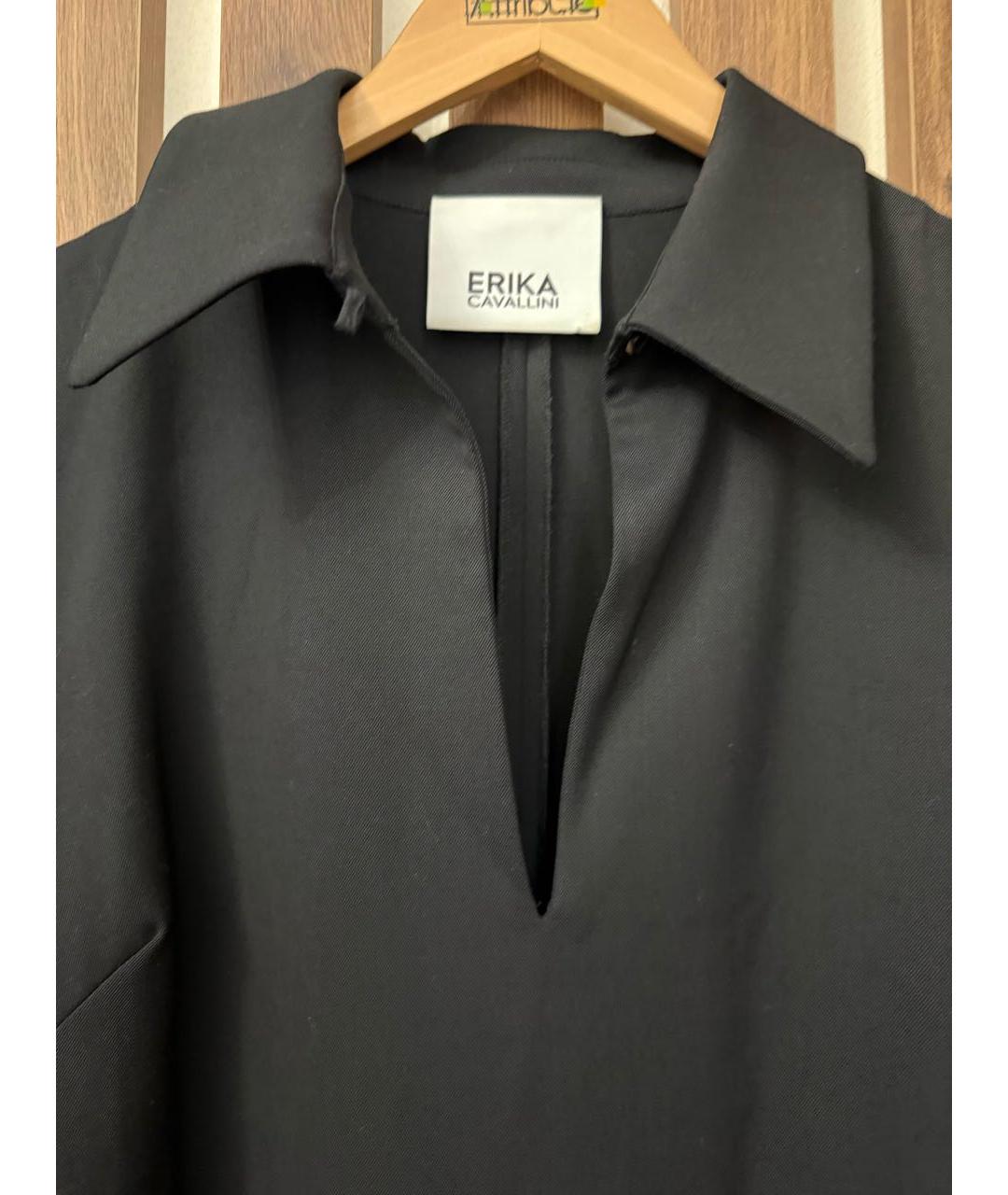 ERIKA CAVALLINI Антрацитовая шерстяная куртка, фото 3