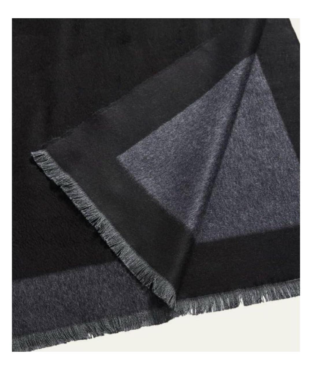 SAINT LAURENT Антрацитовый кашемировый шарф, фото 2