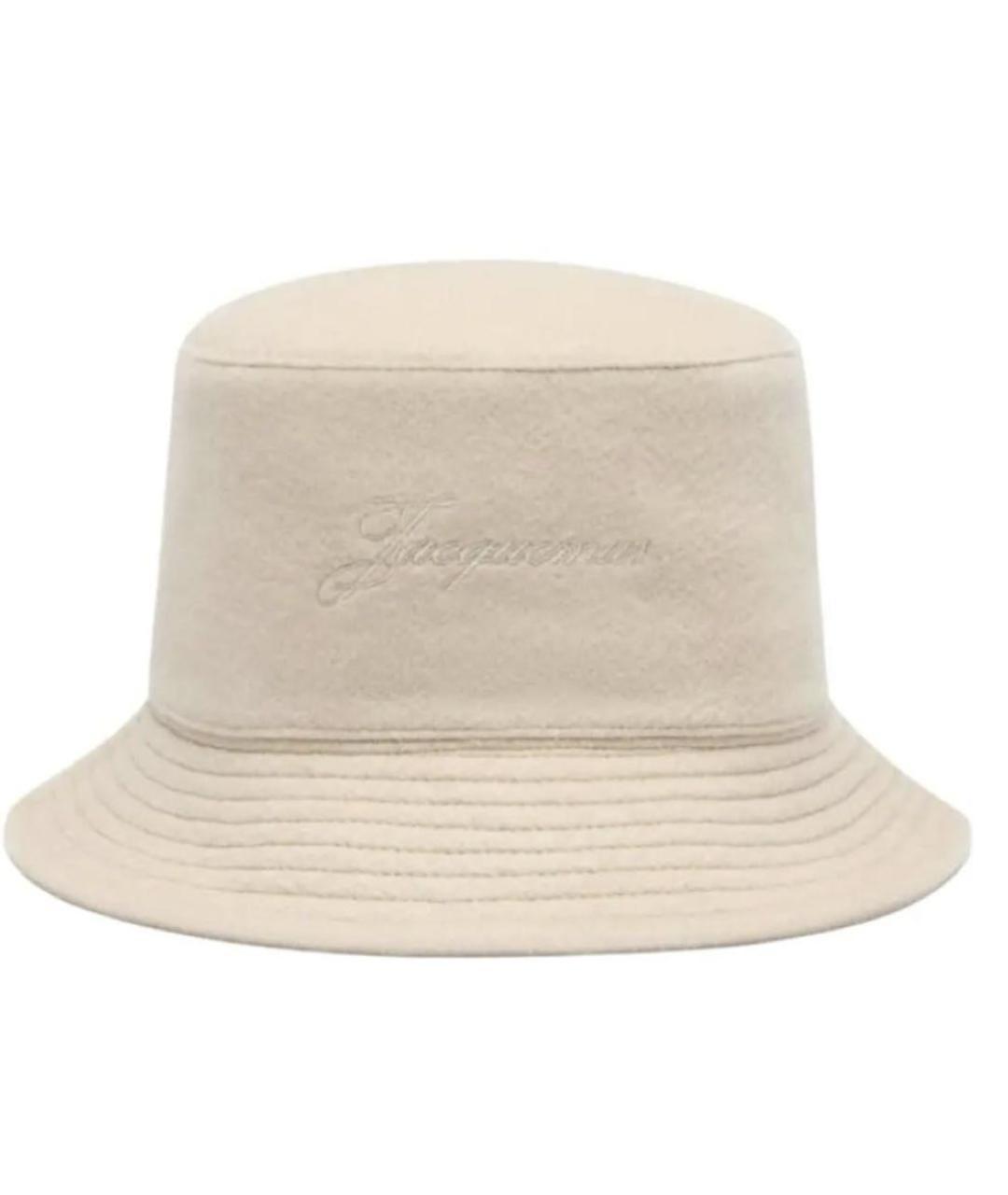 JACQUEMUS Бежевая кашемировая панама, фото 1