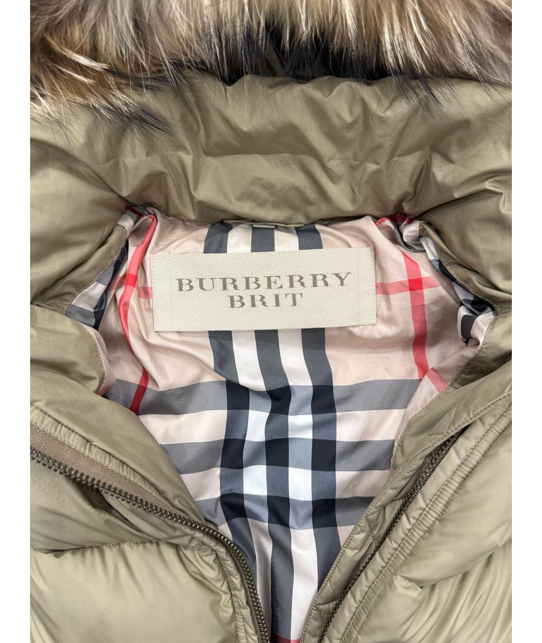 BURBERRY Бежевый пуховик, фото 3