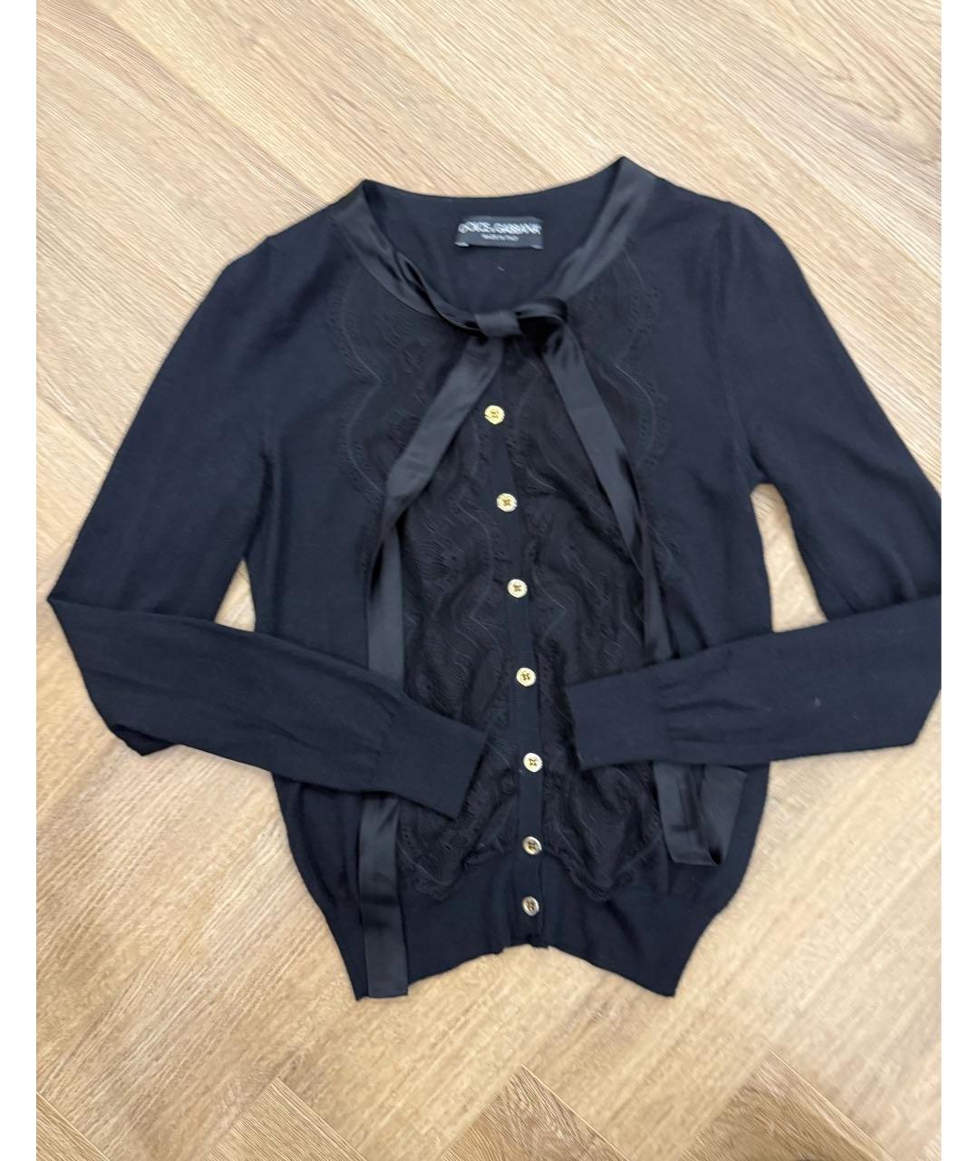 DOLCE&GABBANA Черный кашемировый джемпер / свитер, фото 5