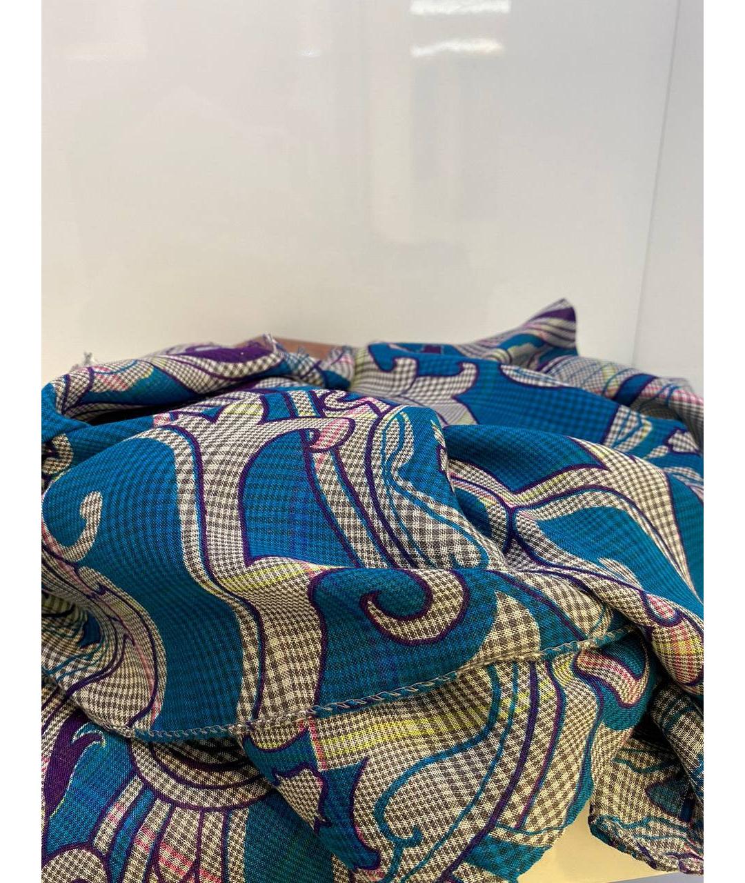 ETRO Бирюзовый платок, фото 3