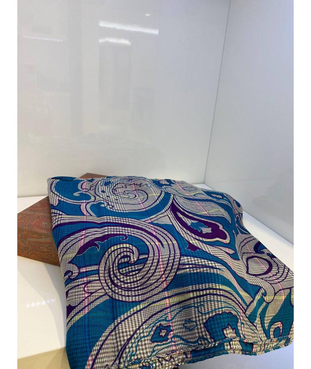 ETRO Бирюзовый платок, фото 4