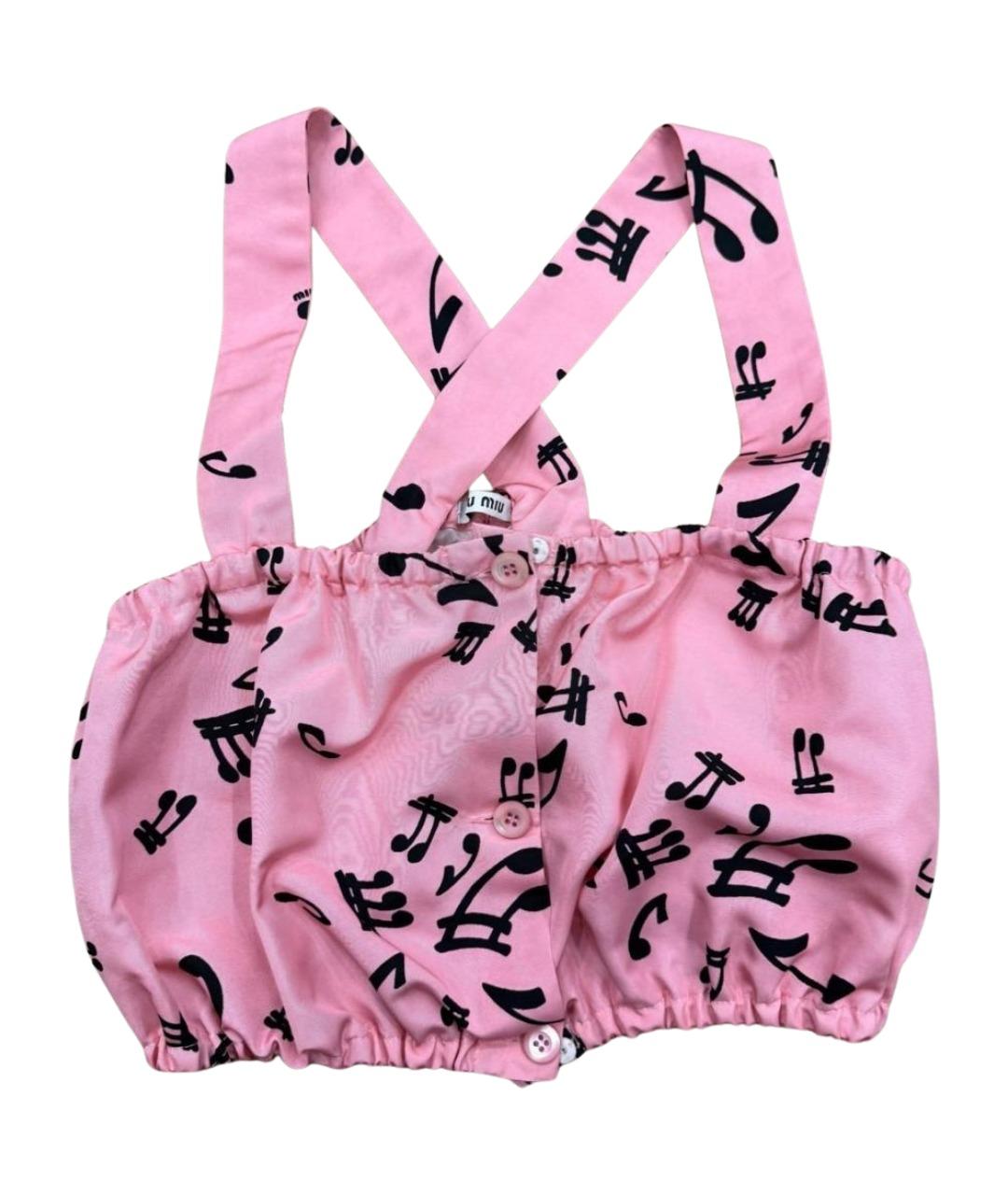 MIU MIU Розовая майка, фото 1