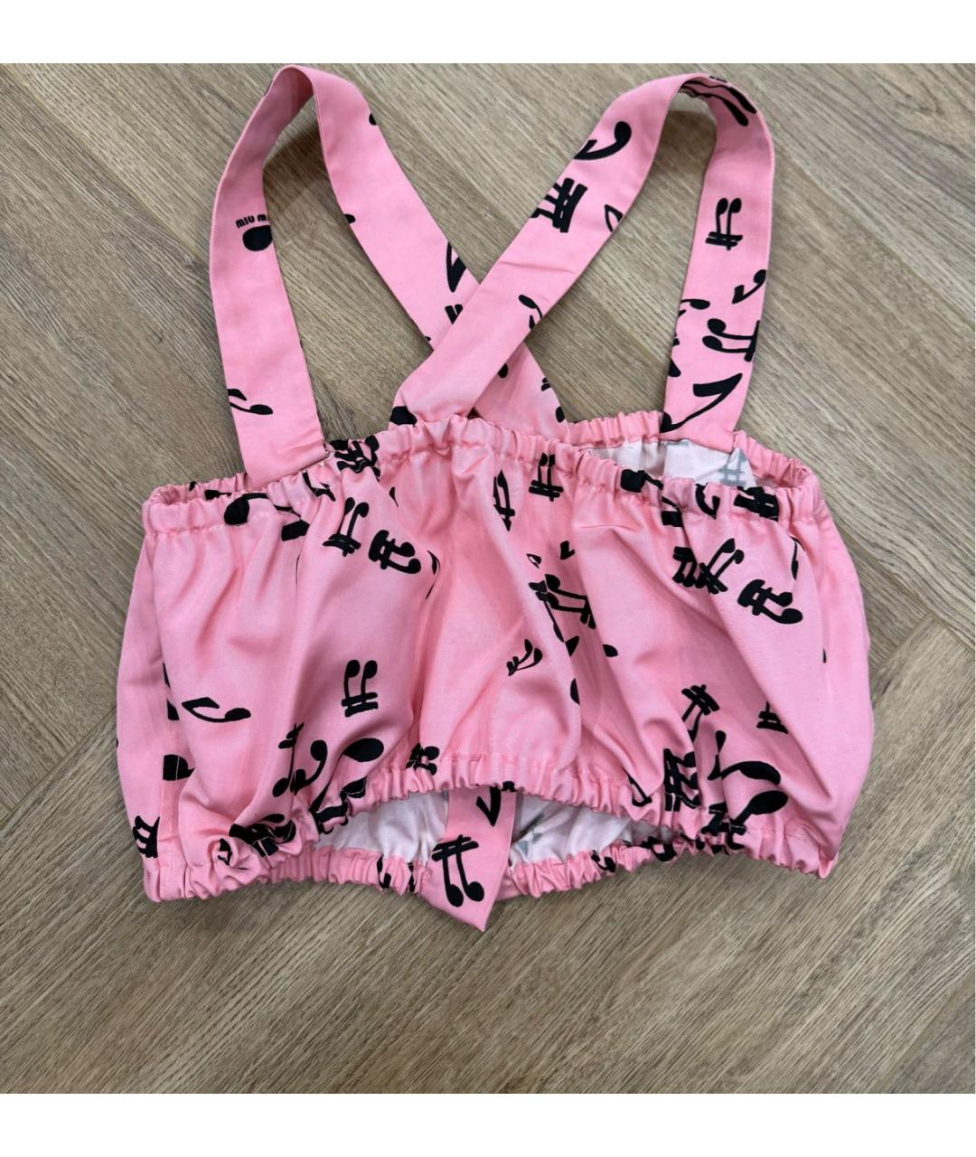 MIU MIU Розовая майка, фото 2