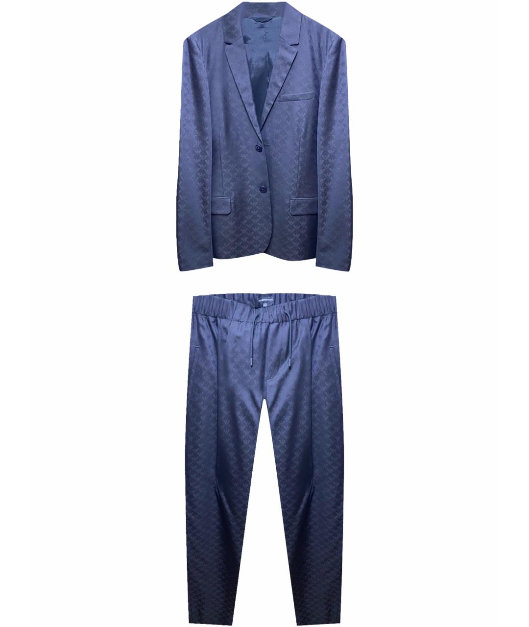 EMPORIO ARMANI Синий хлопковый комплект, фото 1