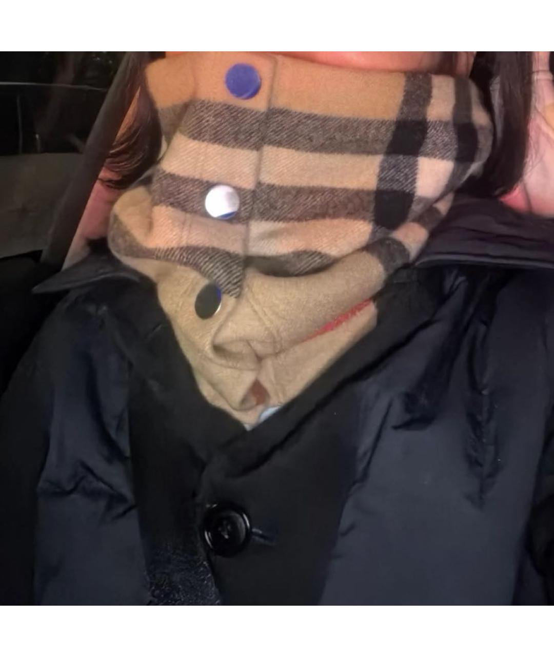 BURBERRY Бежевый шерстяной шарф, фото 6