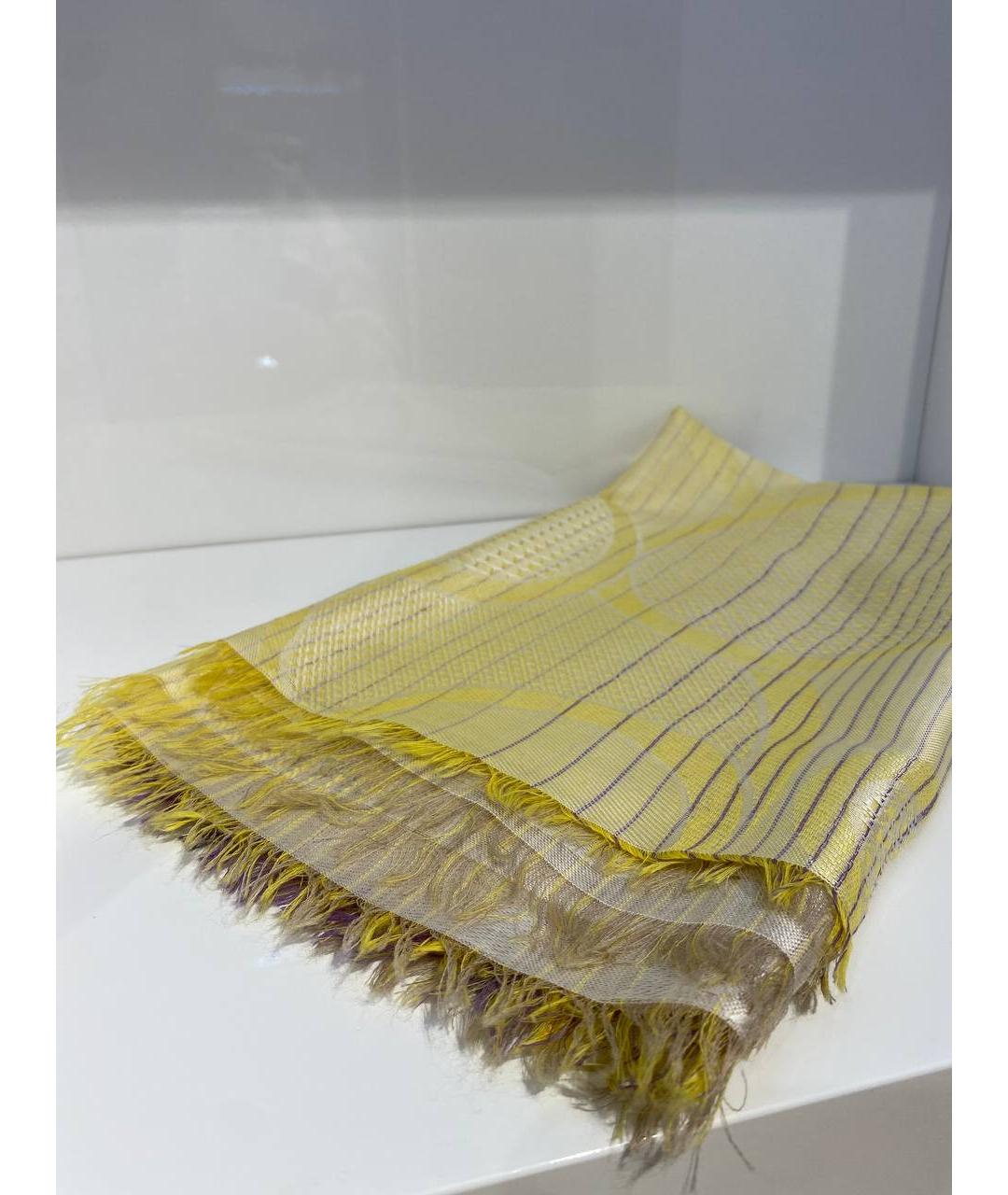 ETRO Желтый шелковый платок, фото 2