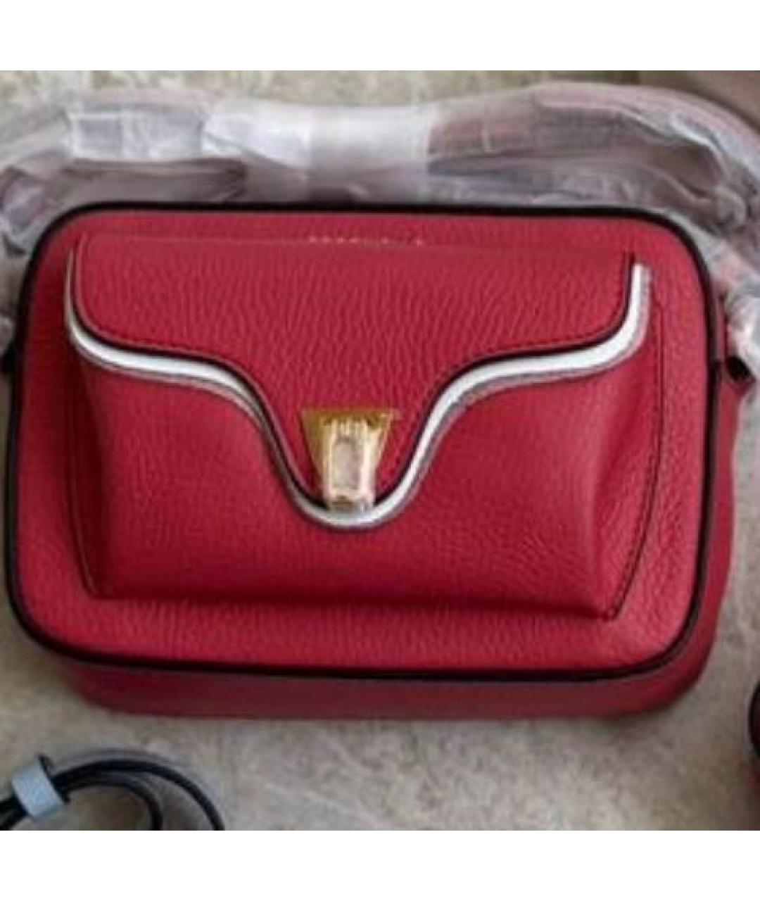 COCCINELLE Красная кожаная сумка через плечо, фото 2
