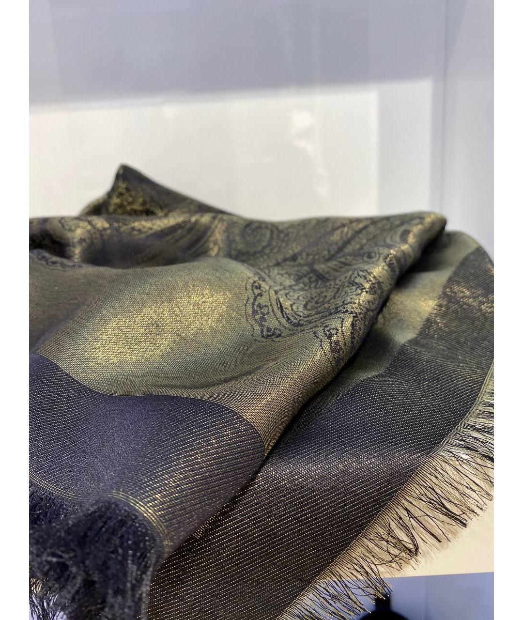 ETRO Зеленый шелковый платок, фото 2