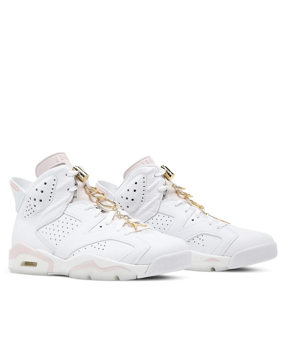 JORDAN Белые кожаные кроссовки, фото 2