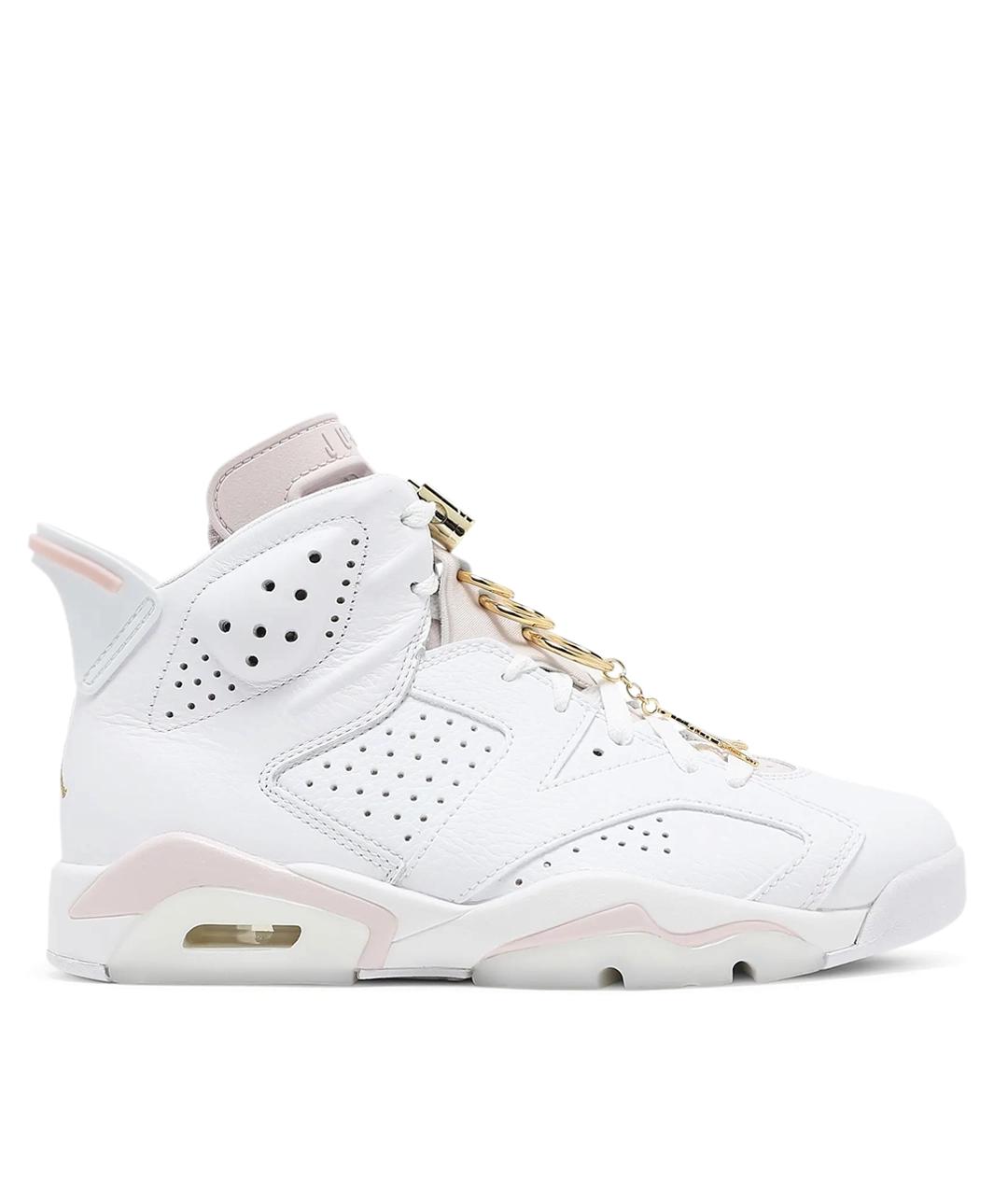 JORDAN Белые кожаные кроссовки, фото 1