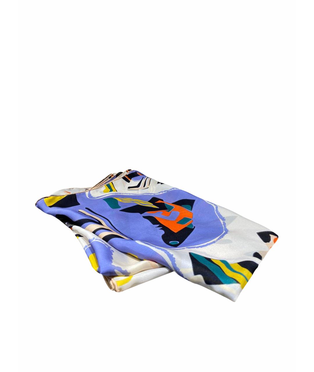 FENDI Мульти шелковый платок, фото 1