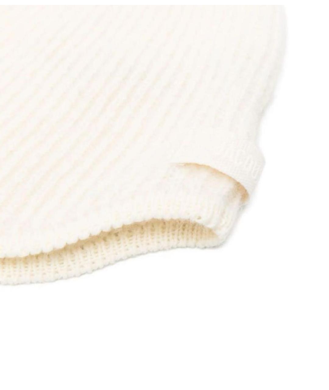 JACQUEMUS Бежевая шерстяная шапка, фото 2