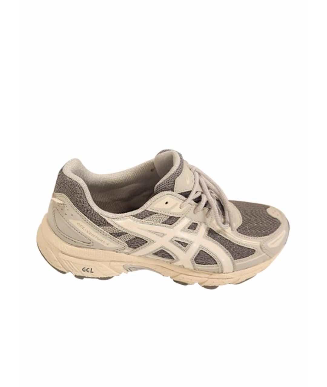 ASICS Серые текстильные кроссовки, фото 1