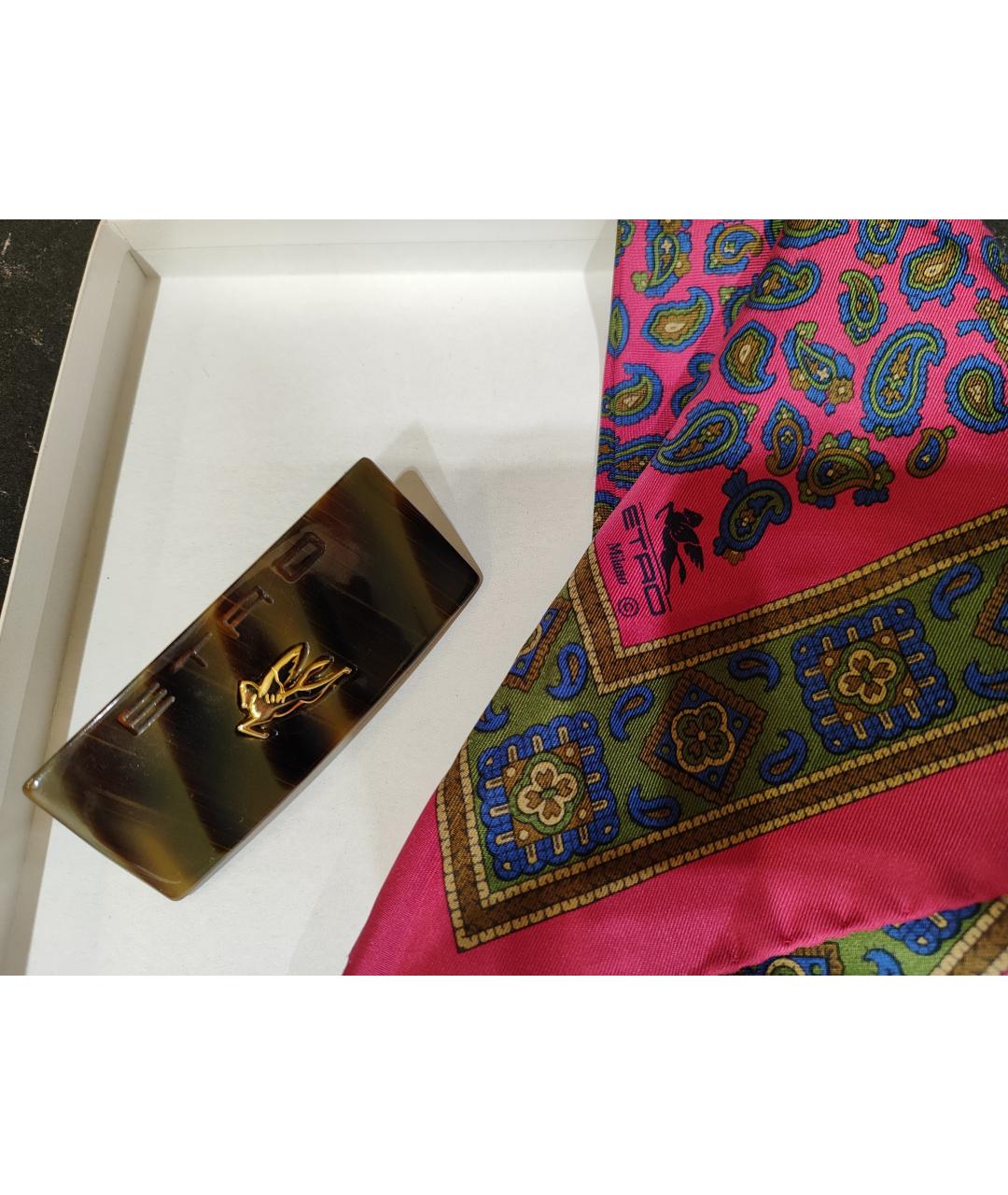 ETRO Фуксия шелковый платок, фото 5