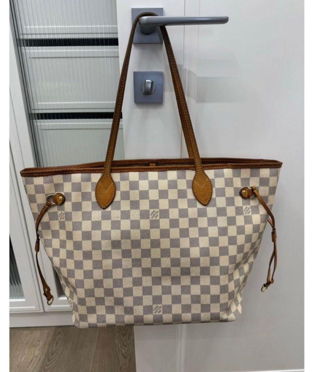 LOUIS VUITTON Белая сумка тоут, фото 5