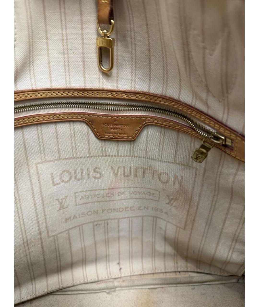 LOUIS VUITTON Белая сумка тоут, фото 3