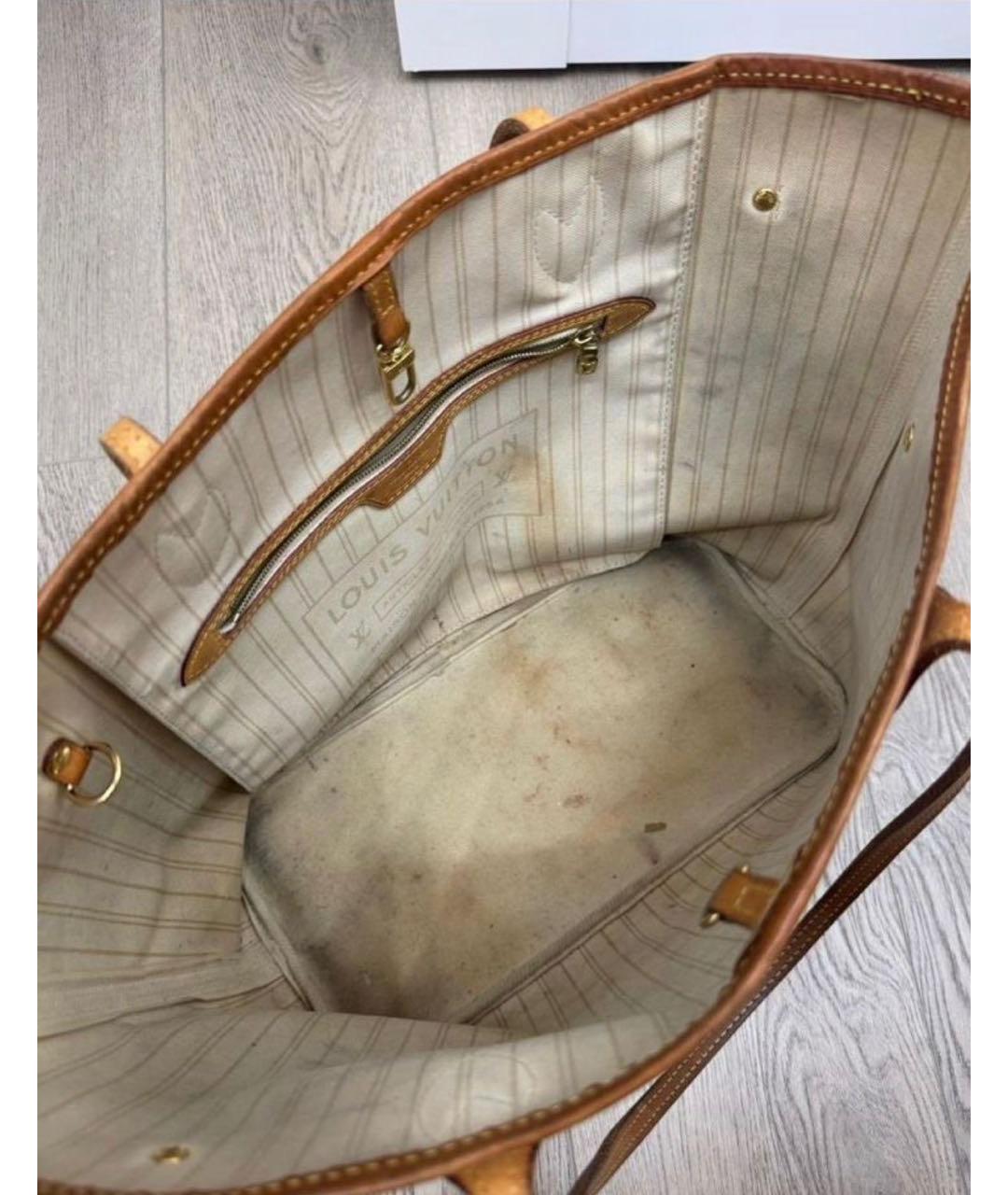 LOUIS VUITTON Белая сумка тоут, фото 2