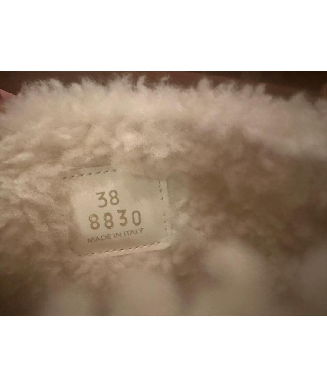 MIU MIU Бежевые замшевые полусапоги, фото 5