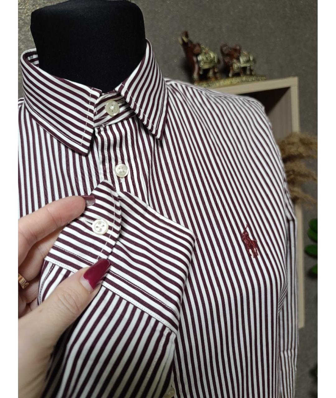 POLO RALPH LAUREN Бордовая хлопковая рубашка, фото 3