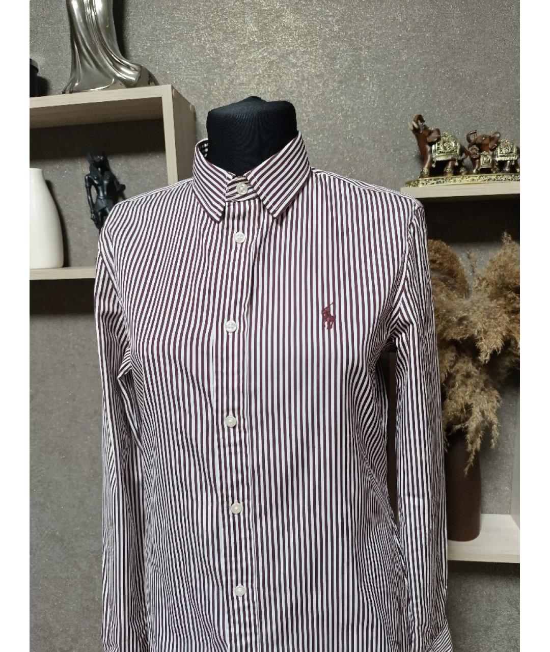 POLO RALPH LAUREN Бордовая хлопковая рубашка, фото 2
