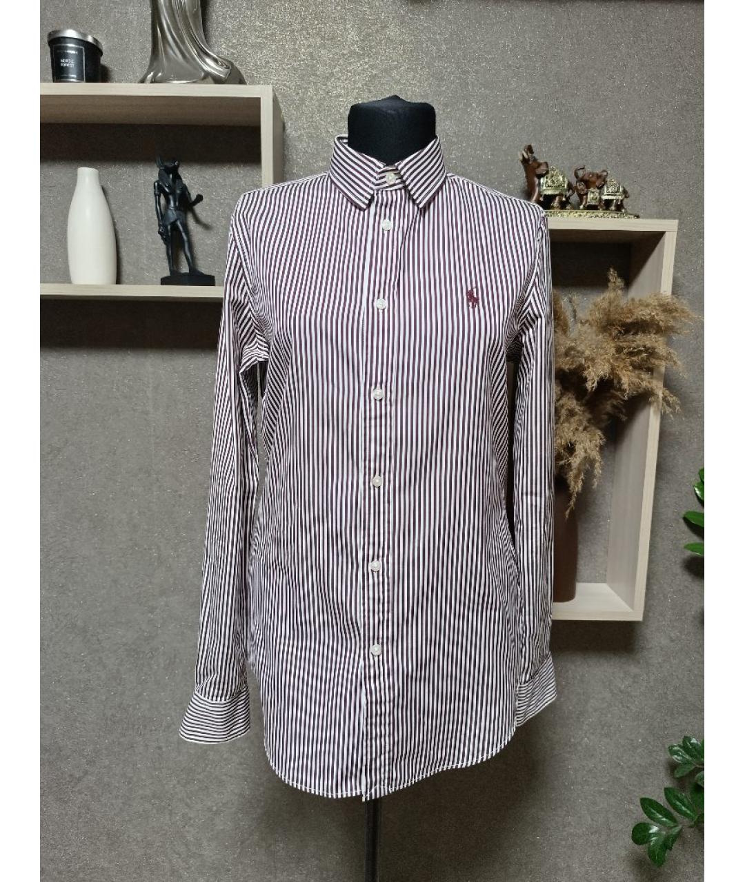 POLO RALPH LAUREN Бордовая хлопковая рубашка, фото 7