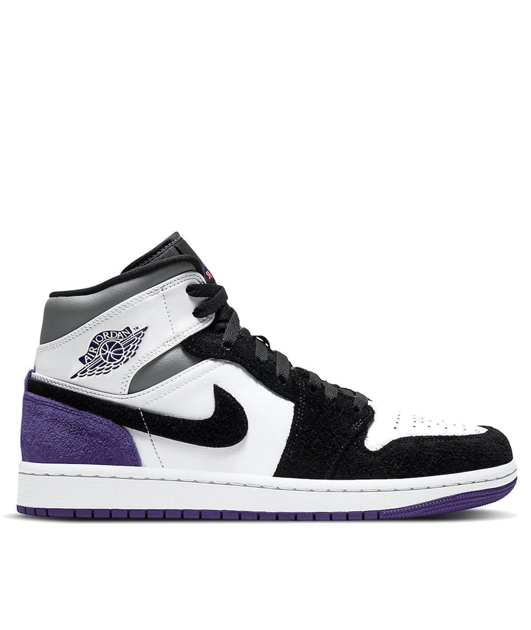 JORDAN Фиолетовые кожаные кеды, фото 1