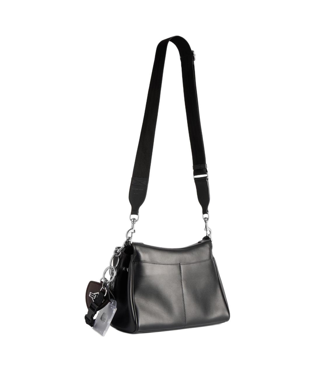 BALENCIAGA Черная кожаная сумка на плечо, фото 4