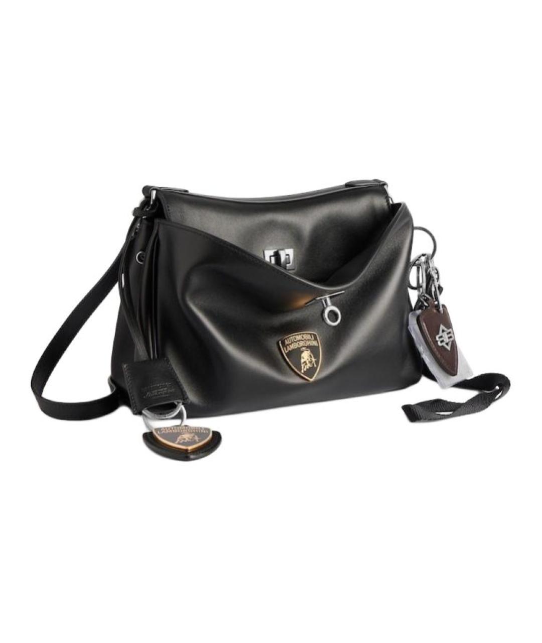 BALENCIAGA Черная кожаная сумка на плечо, фото 3