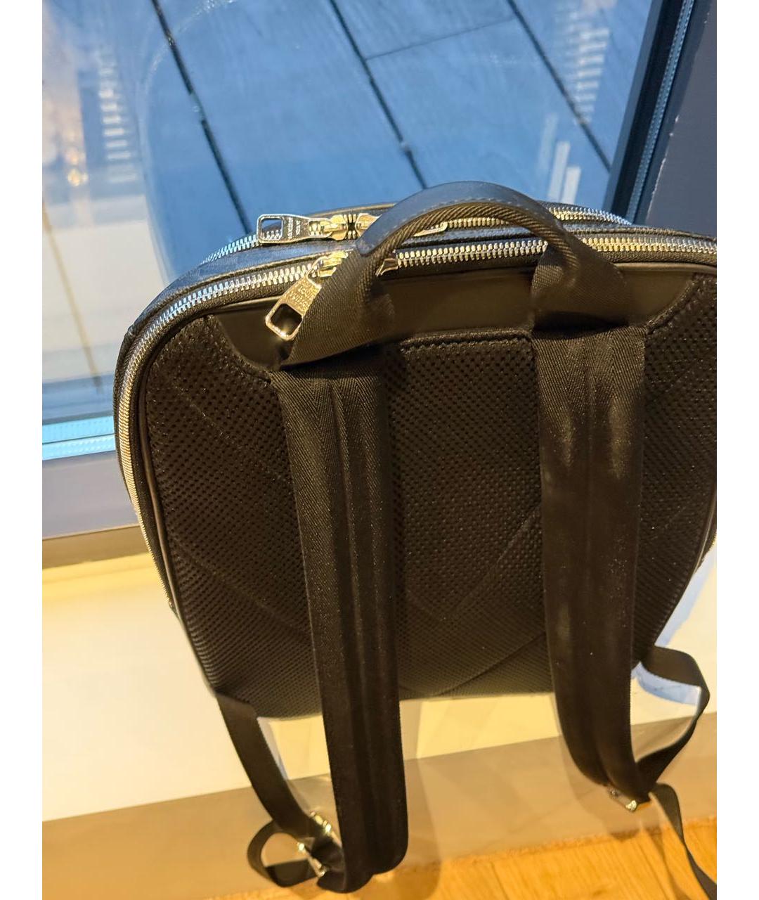 LOUIS VUITTON Антрацитовый кожаный рюкзак, фото 3