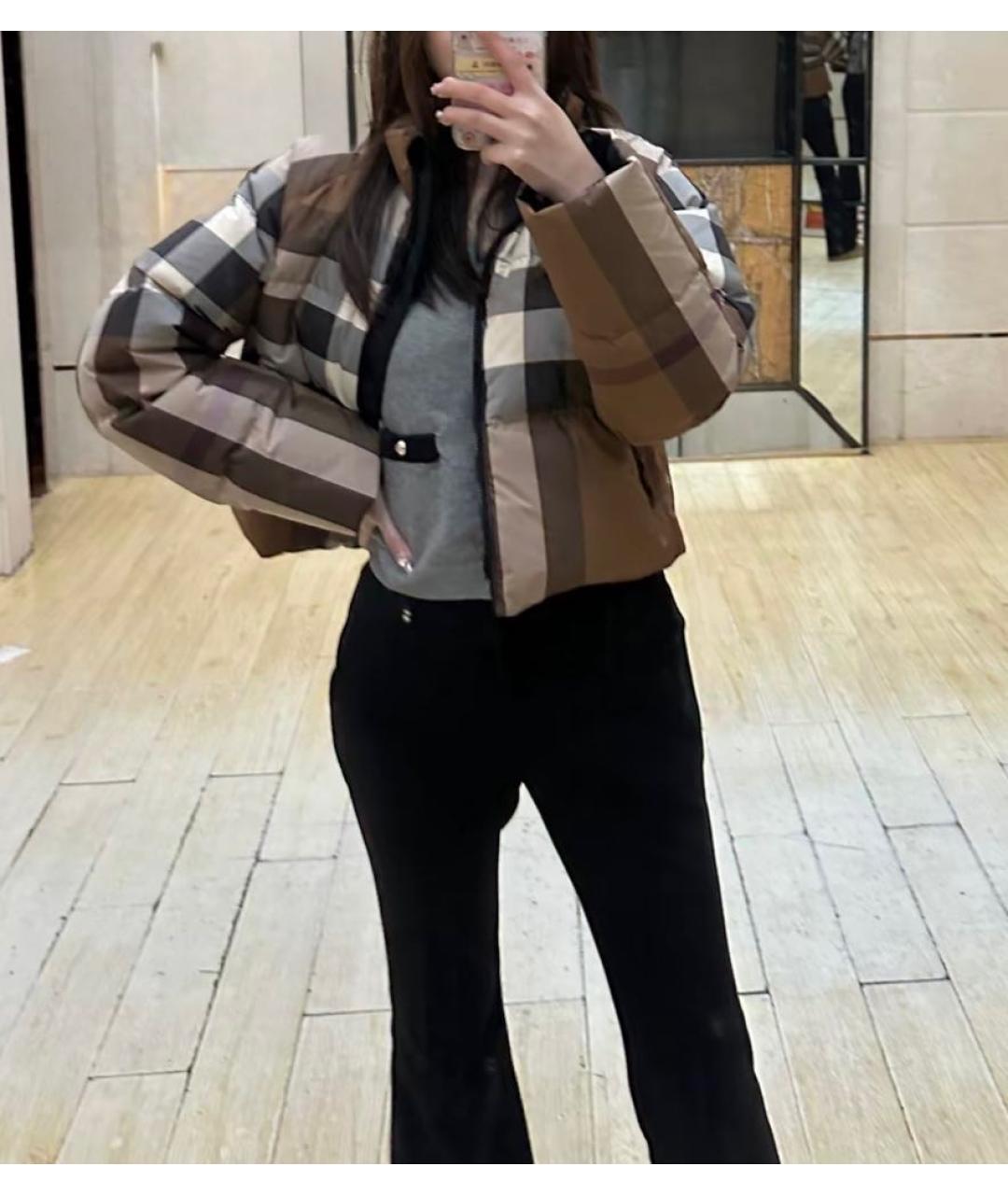 BURBERRY Коричневый пуховик, фото 6