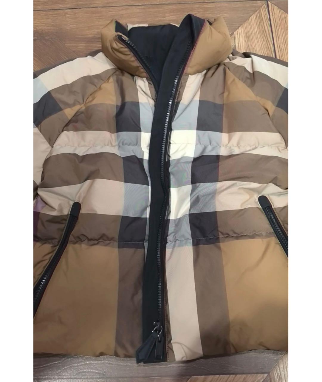 BURBERRY Коричневый пуховик, фото 8