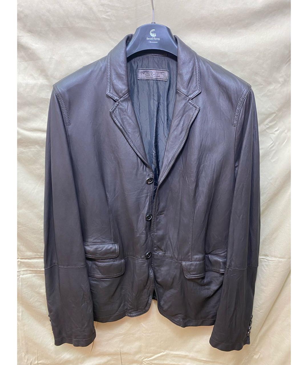 BARRETT Коричневая кожаная куртка, фото 9