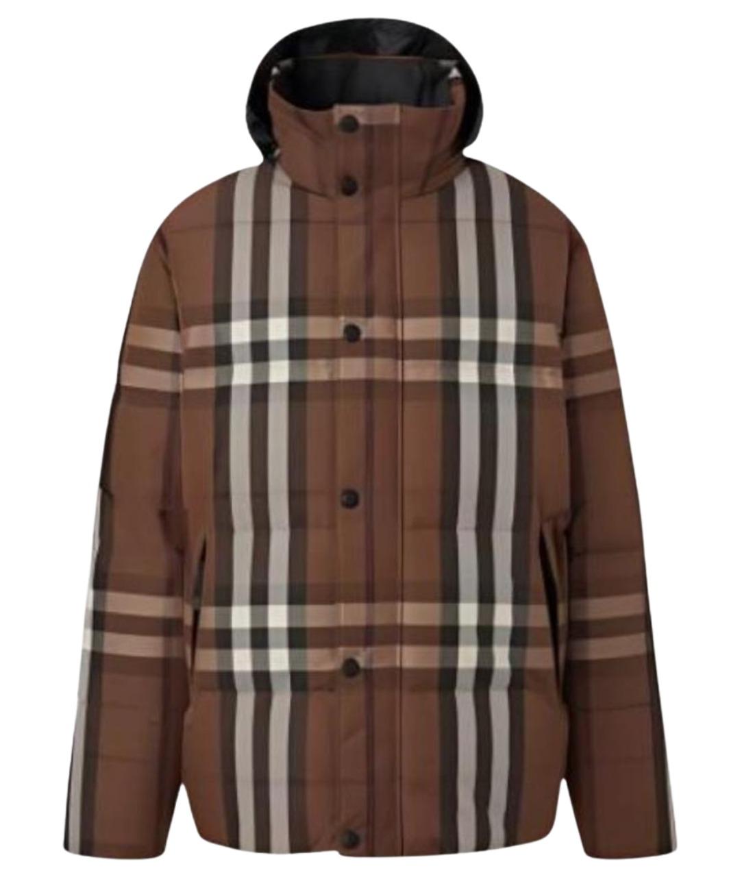 BURBERRY Коричневая полиэстеровая куртка, фото 1