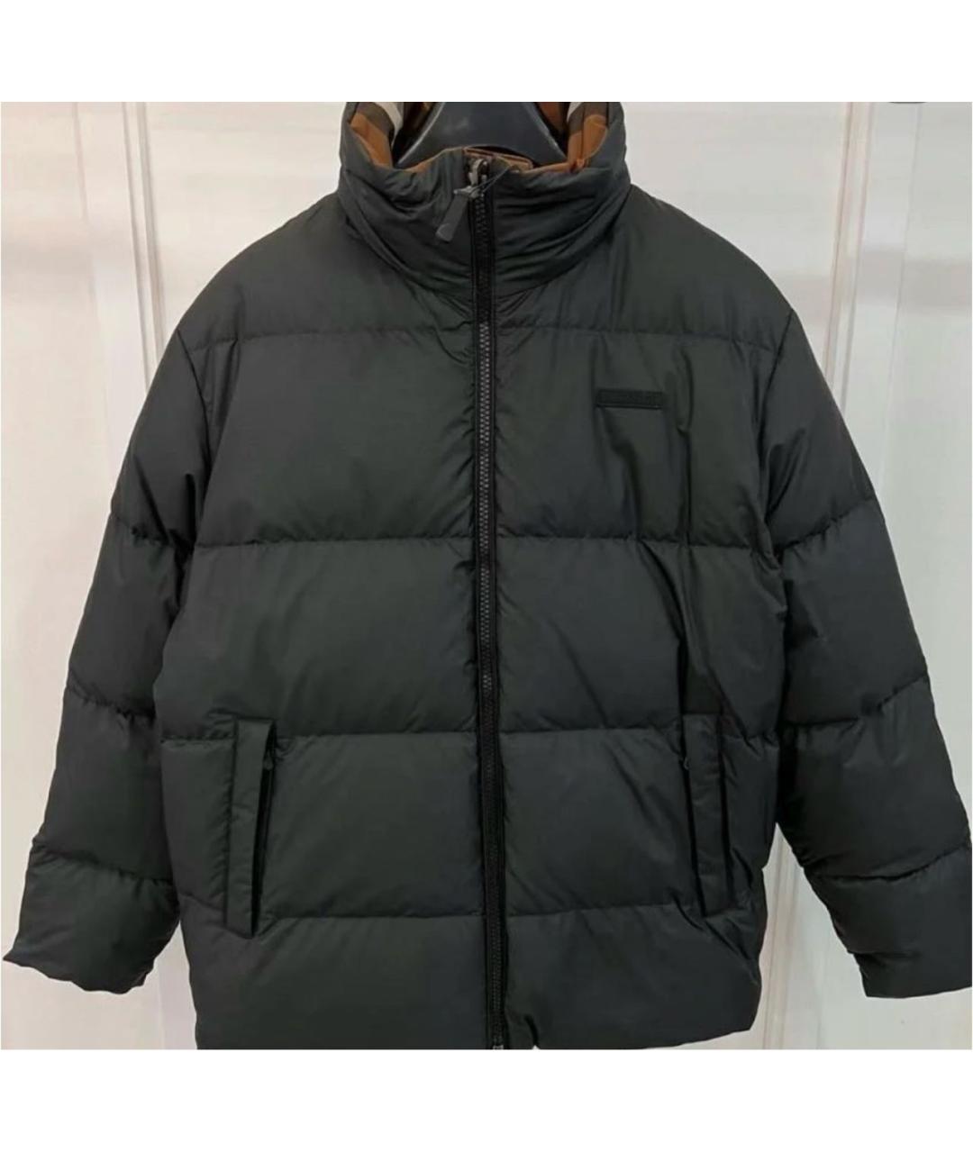 BURBERRY Коричневая полиэстеровая куртка, фото 7