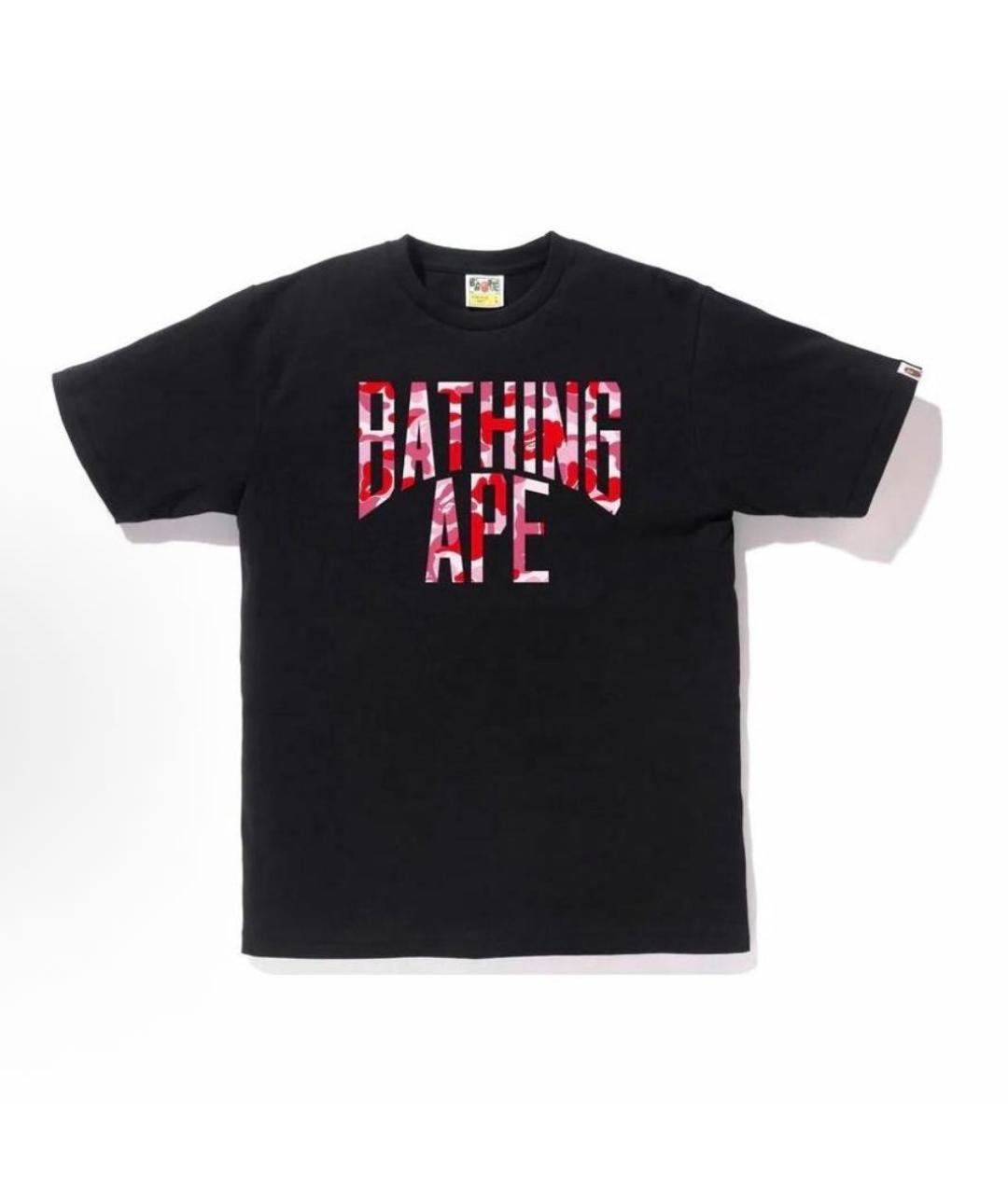 BAPE Черная хлопковая футболка, фото 3